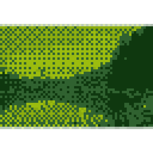 64 × 64 · Game Boy-inspired · Dithering on