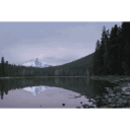 128 × 128 · Fit · 32-color limit · Dithering off
